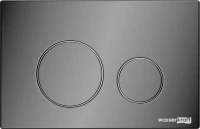 Система инсталляции для унитазов Wasserkraft Abens 20TLT.010.ME.BL.PB02 с кнопкой смыва черной
