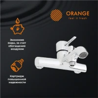 Смеситель для ванны с душем Orange Karl Karl M05-100cr Смеситель для ванны с душем Orange Karl Karl M05-100cr