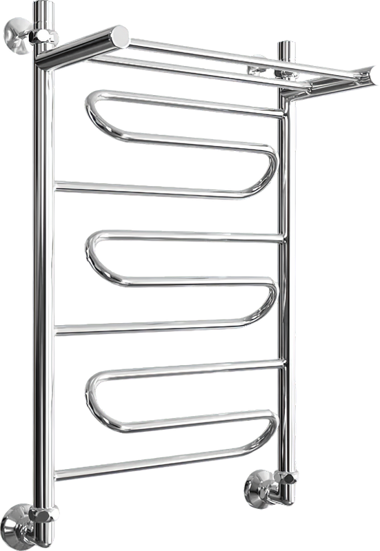 Полотенцесушитель водяной Двин FW 80/50 К1 1"-1/2" полированный хром