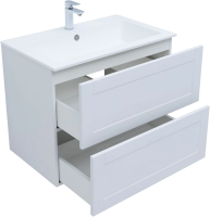 Мебель для ванной комнаты Aquanet Терра 80 подвесная, белая матовая