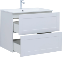 Мебель для ванной комнаты Aquanet Терра 80 подвесная, белая матовая