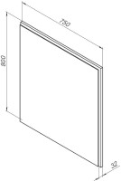 Мебель для ванной комнаты Aquanet Терра 80 подвесная, белая матовая