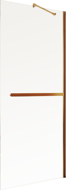 Душевая перегородка Maybahglass MGD-714-2ш 119 см, профиль бронза, стекло прозрачное