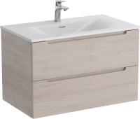 Тумба с раковиной BelBagno Etna 80 rovere grigio, раковина BB-8099-80