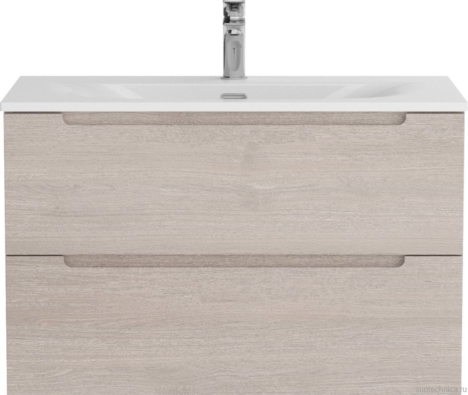 Тумба с раковиной BelBagno Etna 80 rovere grigio, раковина BB-8099-80