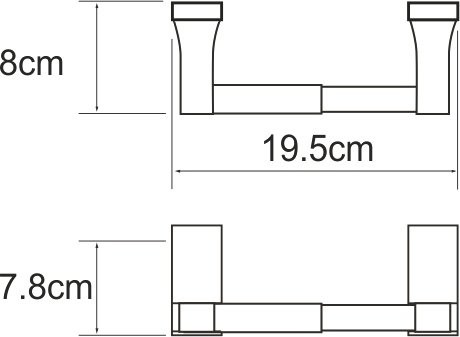 Держатель туалетной бумаги Wasserkraft Lopau K-6022