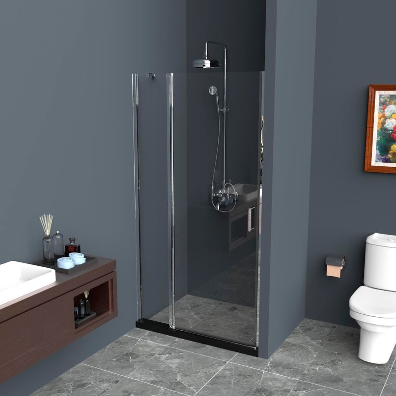 Душевая дверь в нишу BelBagno Uno B-12-40+70-C-Cr стекло прозрачное