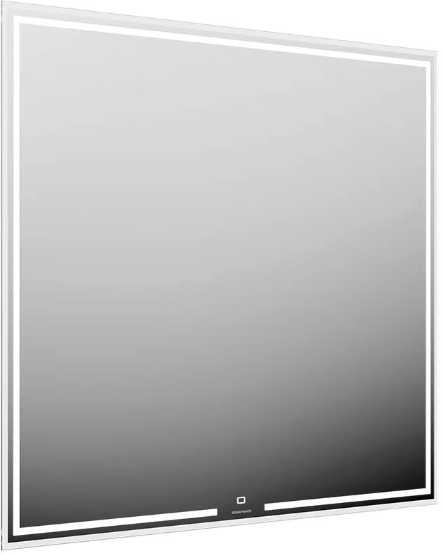 Мебель для ванной комнаты KERAMA MARAZZI Cubo 90, левая подвесная, белая матовая, структурированный орех