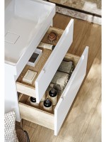 Тумба с раковиной Aqwella Vancouver 70 напольная, белая