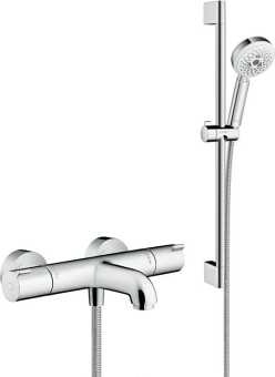 Смеситель для ванны с душем Hansgrohe Ecostat 1001 CL ВМ 13201000 термостат + душевой гарнитур