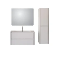 Мебель для ванной комнаты Cezares Relax 100 bianco lucido, раковина Cezares CZR-1000/480-LV-MR-NV