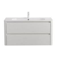 Мебель для ванной комнаты Cezares Relax 100 bianco lucido, раковина Cezares CZR-1000/480-LV-MR-NV