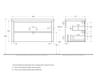 Мебель для ванной комнаты Cezares Relax 100 bianco lucido, раковина Cezares CZR-1000/480-LV-MR-NV