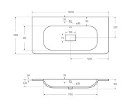 Мебель для ванной комнаты Cezares Relax 100 bianco lucido, раковина Cezares CZR-1000/480-LV-MR-NV