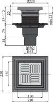 Душевой трап AlcaPlast APV4444 Душевой трап AlcaPlast APV4444