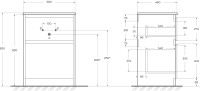 Тумба под раковину BelBagno Kraft 60 напольная, bianco opaco