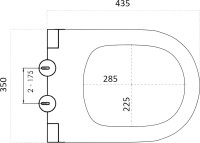 Унитаз подвесной Boheme Avva 972-W белый глянец
