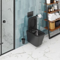 Унитаз подвесной Ceruttispa Maiella Aria CT9163 безободковый, с микролифтом