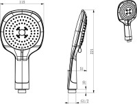 Смеситель для ванны с душем D&K Berlin Technische DA1433515