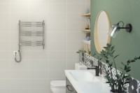 Полотенцесушитель электрический Стилье Формат 10 00510-6050 65x55 см, подключение справа, без покрытия, лесенка