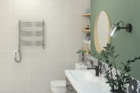 Полотенцесушитель электрический Стилье Формат 10 00510-6050 65x55 см, подключение справа, без покрытия, лесенка