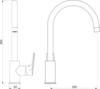 Смеситель для кухни Damixa RedBlu Origin Balance 790730000 белый