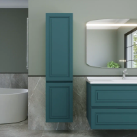 Шкаф-пенал для ванной Caprigo Wales 40 L изумрудно-бирюзовый