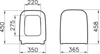 Унитаз-компакт напольный VitrA Polar 9843B003-7201 безободковый, с микролифтом