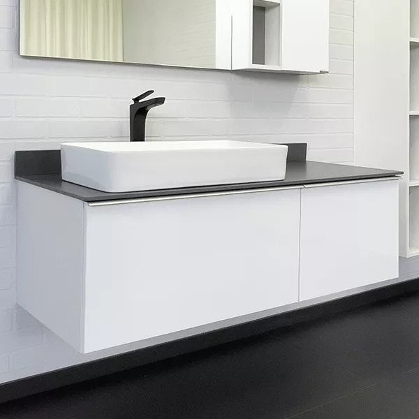 Тумба с раковиной Comforty Милан 120 подвесная, белая