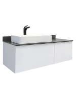Тумба с раковиной Comforty Милан 120 подвесная, белая