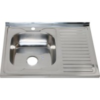 Мойка кухонная Melana 8060 L 0,6/160 серебристая