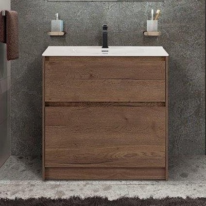 Тумба с раковиной BelBagno Kraft 39 70 напольная, rovere tabacco