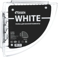 Полка Fixsen FX-850W-1 угловая, белая Полка Fixsen FX-850W-1 угловая, белая