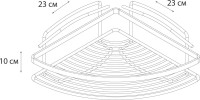 Полка Fixsen FX-850W-1 угловая, белая