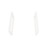 Столешница с раковиной Teymi Helmi 60 дуб кашмир, раковина Solli 41,  с белыми кронштейнами