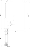 Смеситель для кухни E.C.A. Tiera 102118123EX