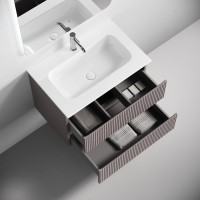 Тумба с раковиной Sancos Snob T 70 подвесная, doha soft, раковина CN7031