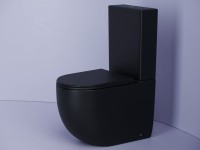 Унитаз-компакт напольный Ceramicanova Metropol CN4001MB черный матовый