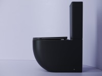 Унитаз-компакт напольный Ceramicanova Metropol CN4001MB черный матовый