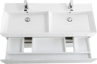 Мебель для ванной комнаты Cezares Molveno 46 120 legno bianco, с раковиной Cezares CZR-MIL-120-2-LVB
