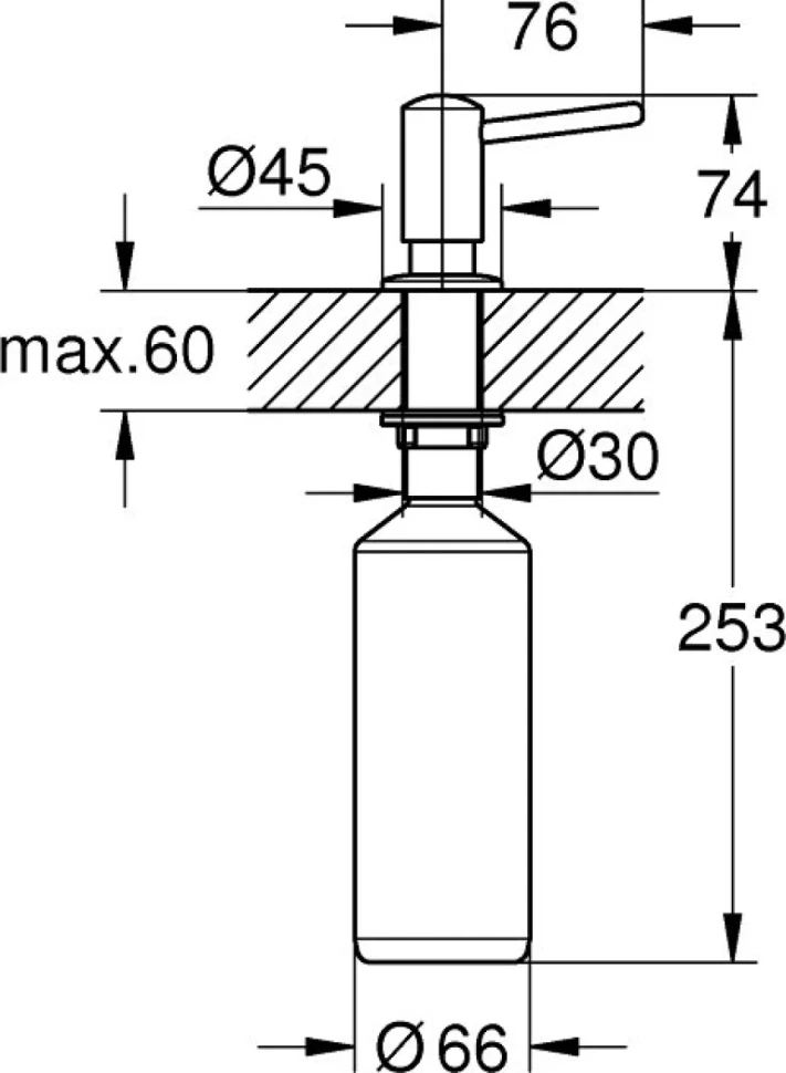 Дозатор для кухонной мойки Grohe Cosmopolitan 40535000