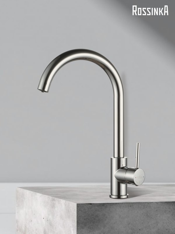 Смеситель одноручный (35мм) для кухни c подключением к фильтру с питьевой водой, хром