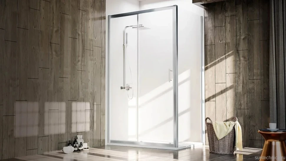 Душевой уголок Veconi Rovigo RV-072 140x90, профиль хром