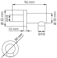 Шланговое подключение Wasserkraft A082