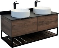 Тумба с раковиной Comforty Порто 120 две раковины