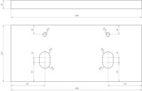 Тумба с раковиной Comforty Порто 120 две раковины