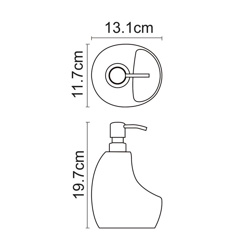 Комплект Смеситель Wasserkraft Alz 28807 + Дозатор K-8099 с емкостью для губки P