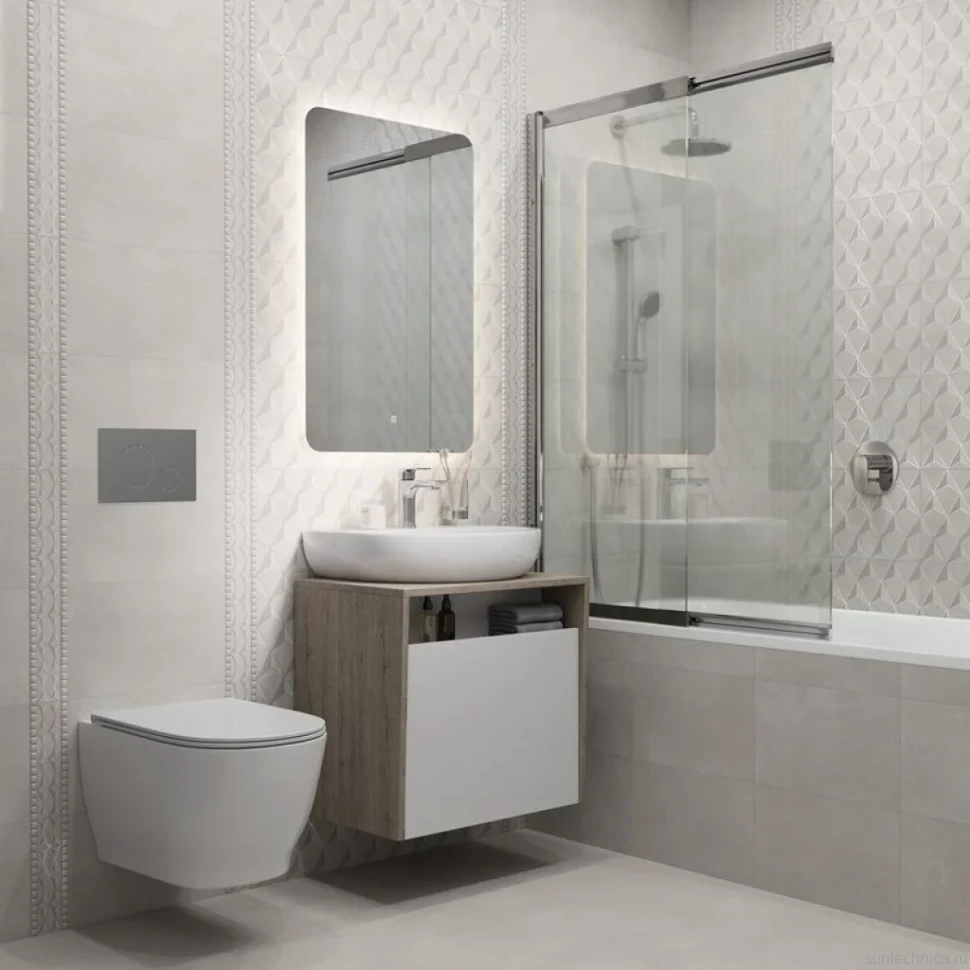 Унитаз подвесной KERAMA MARAZZI Modula MO.wc.02 безободковый, с микролифтом, глянцевый белый