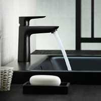 Смеситель для раковины Hansgrohe Talis E 71712670 матовый черный