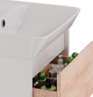 Тумба под раковину Lemark Combi 60 дуб кантри, белая глянцевая